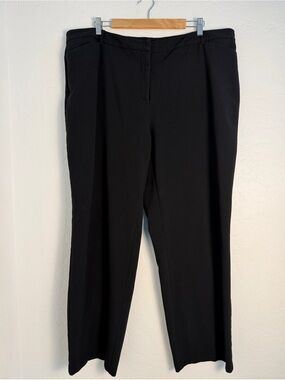 Croft & Barrow Womens 18W Black Dressy Trousers Casual Business Office Stretch